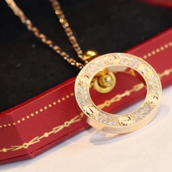 LOVE NECKLACE ADJUSTABLE ROSE GOLD - Image 2