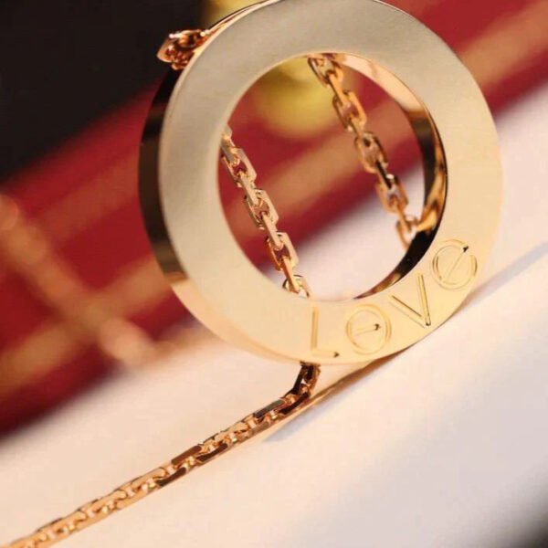 LOVE NECKLACE ADJUSTABLE ROSE GOLD - Image 5