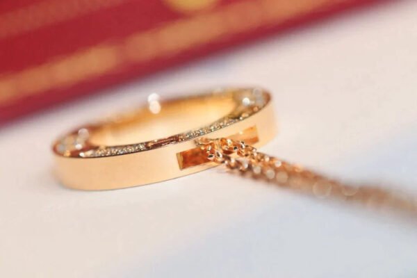 LOVE NECKLACE ADJUSTABLE ROSE GOLD - Image 6