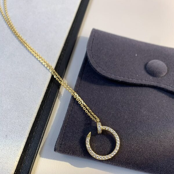 JUSTE NECKLACE GOLD DIAMONDS - Image 6