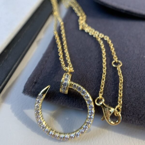 JUSTE NECKLACE GOLD DIAMONDS - Image 3