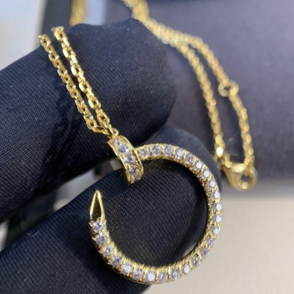 JUSTE NECKLACE GOLD DIAMONDS - Image 4