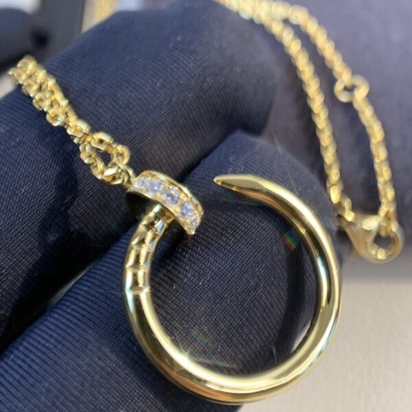 JUSTE NECKLACE GOLD DIAMONDS - Image 9