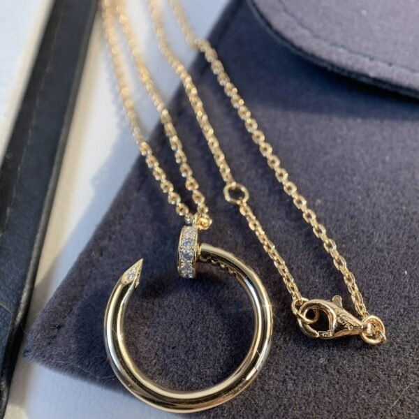 JUSTE NECKLACE PINK GOLD - Image 2