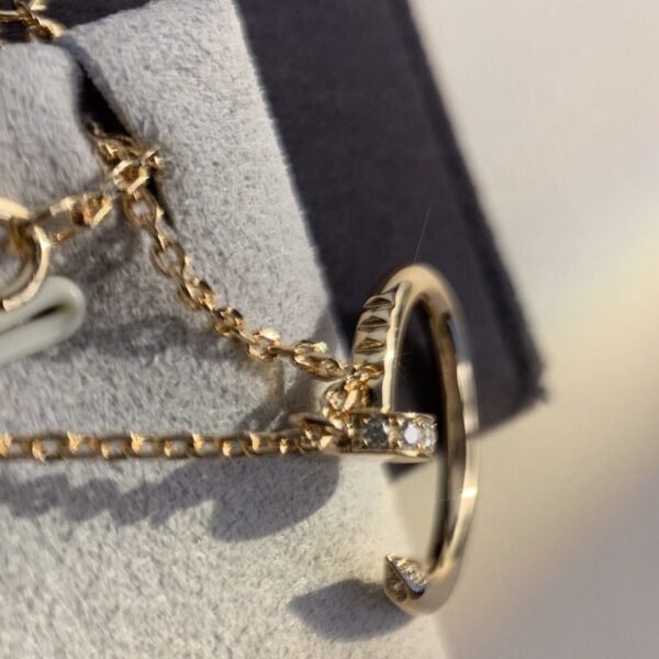 JUSTE NECKLACE PINK GOLD - Image 6