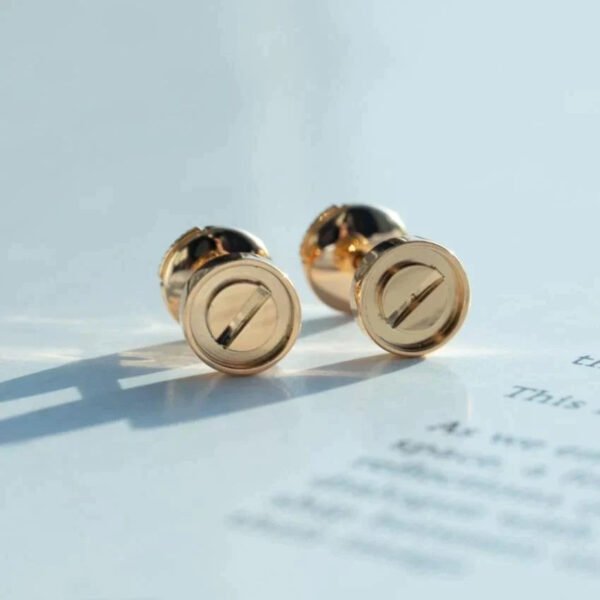 LOVE EARRINGS PINK GOLD 7.2MM - Image 2