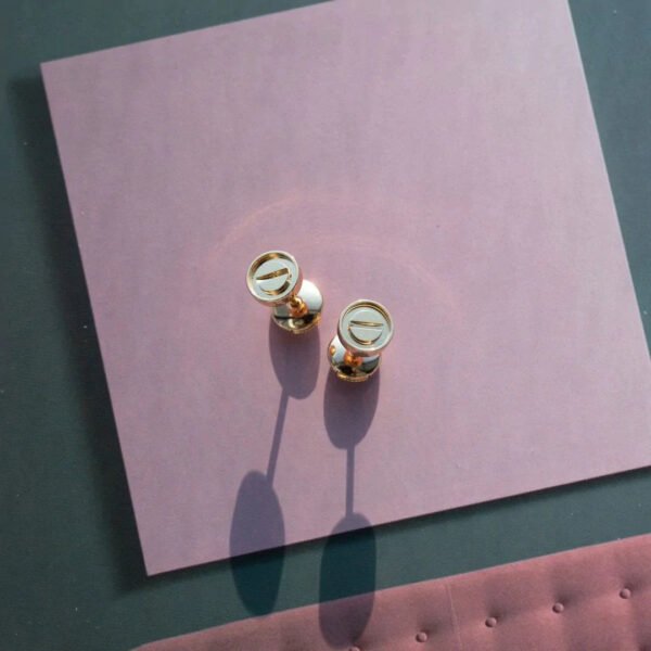 LOVE EARRINGS PINK GOLD 7.2MM - Image 7