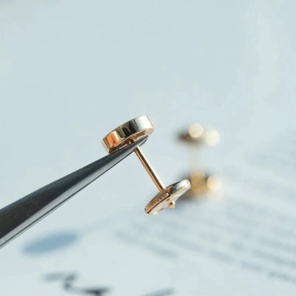 LOVE EARRINGS PINK GOLD 7.2MM - Image 9