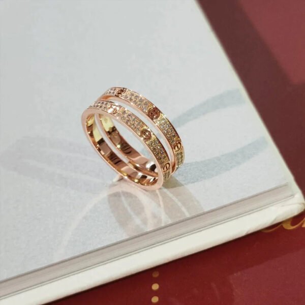 LOVE RING 2.6MM DIAMOND - Image 8