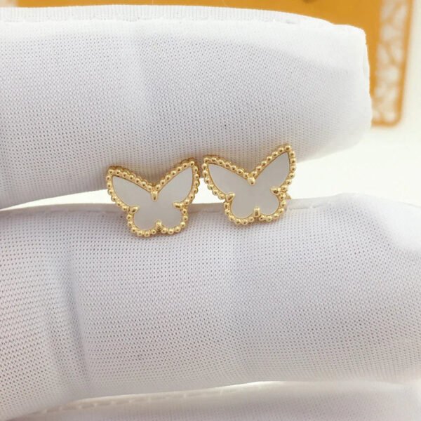 SWEET BUTTERFLY EARSTUDS GOLD MOP - Image 4