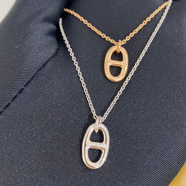 CHAINE SMALL NECKLACE GOLD AND SILVER - Image 2