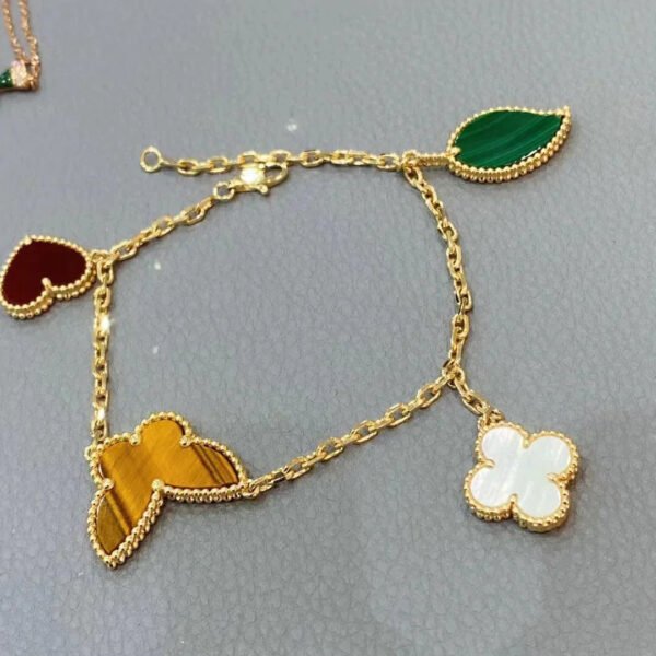 HEART BUTTERFLY CLOVER BRACELET 4 MOTIFS - Image 3