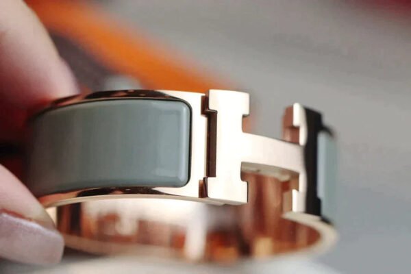 H BRACELET 18MM PINK GOLD BLUE GREEN - Image 2