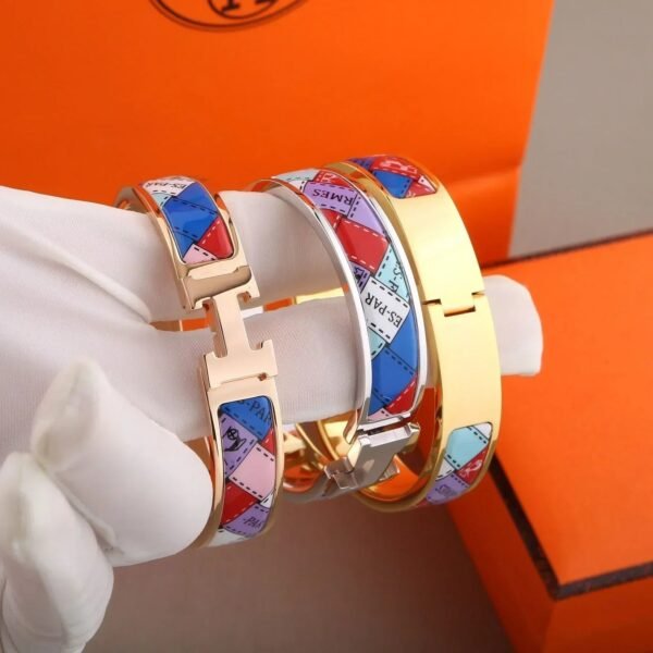 H BRACELET DOTTED BORDER 12MM - Image 2