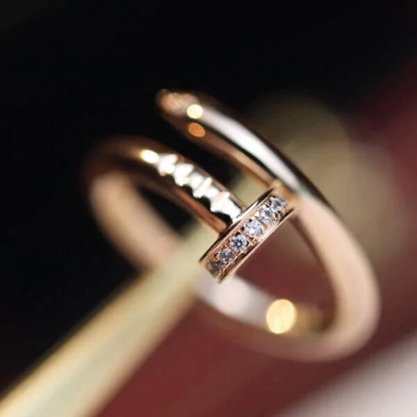 JUSTE RING 2.65MM PINK GOLD DIAMOND - Image 7