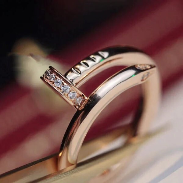 JUSTE RING 2.65MM PINK GOLD DIAMOND - Image 6