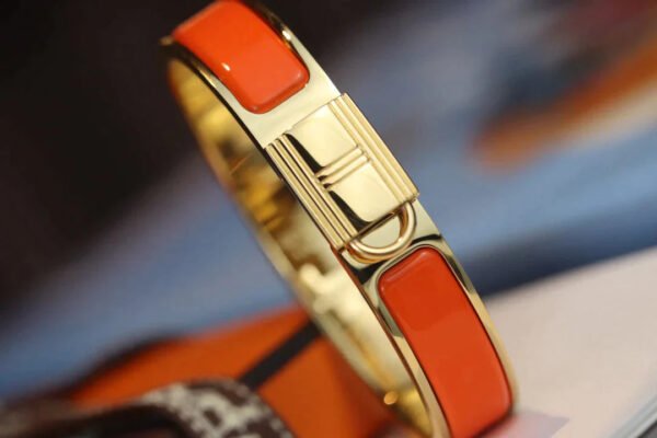 H LOCK ORANGE GOLD BRACELET 12MM - Image 3