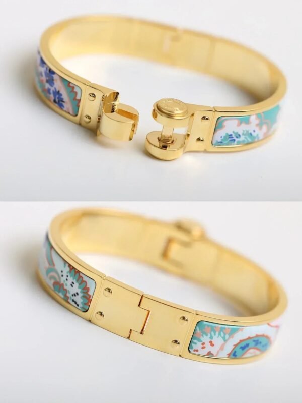 H RING LOCK 12MM BRACELET MULTICOLOR CERAMIC - Image 3