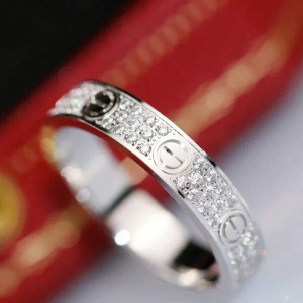 LOVE RING 4MM DIAMOND PAVED - Image 8