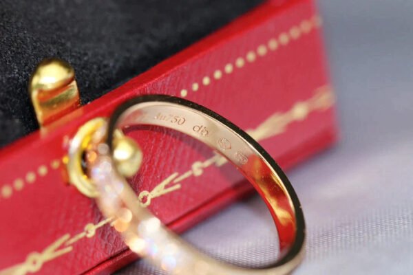LOVE RING 2.65MM GOLD DIAMOND - Image 5