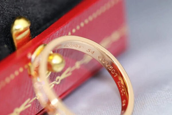 LOVE RING 2.65MM GOLD DIAMOND - Image 6