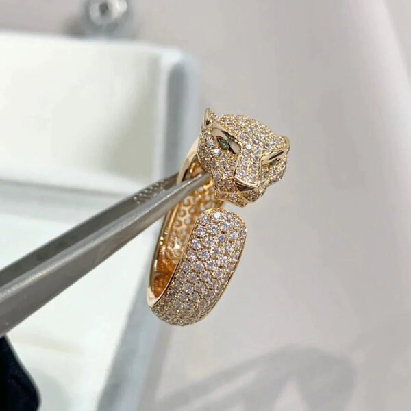 PANTHERE PINK GOLD DIAMOND RING - Image 3