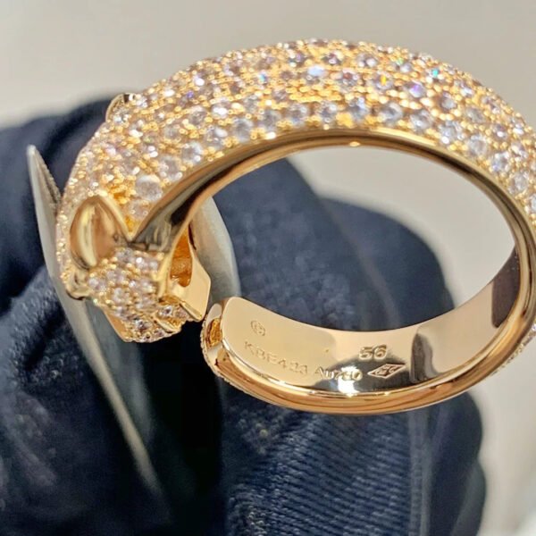 PANTHERE PINK GOLD DIAMOND RING - Image 4