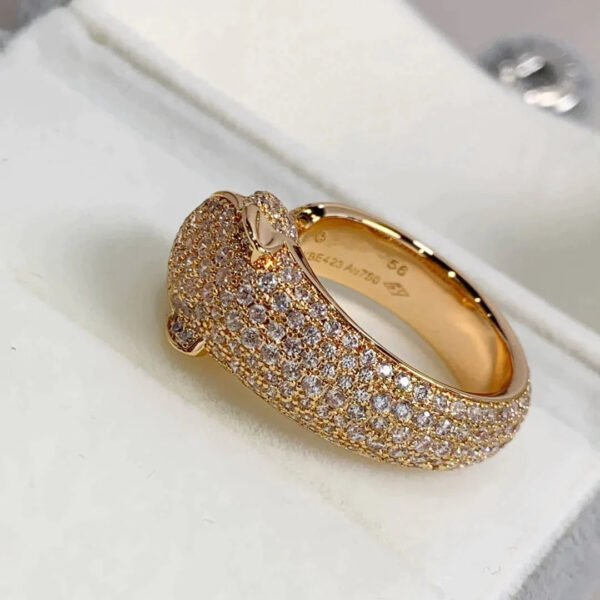 PANTHERE PINK GOLD DIAMOND RING - Image 7