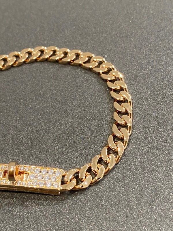 KELLY CHAIN PINK GOLD DIAMONDS BRACELET - Image 7