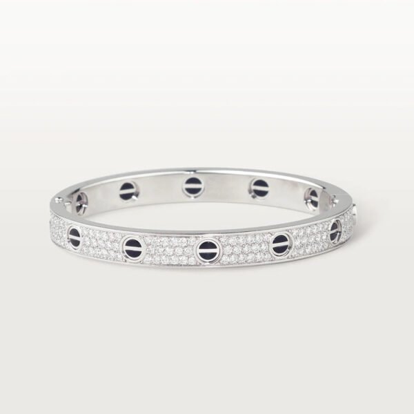 LOVE BRACELET 6.1MM DIAMOND-PAVED CERAMIC - Image 6