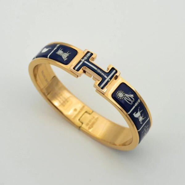 H BRACELET BLUE CERAMIC - Image 3