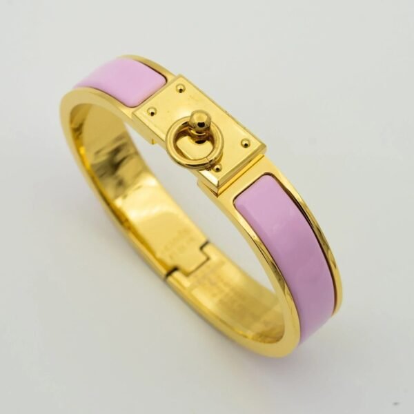 H RING LOCK BRACELET 12MM LIGHT PINK - Image 2