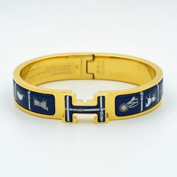 H BRACELET BLUE CERAMIC - Image 2