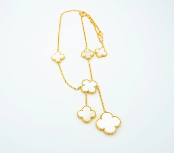 CLOVER PINK MOP NECKLACE 6 MOTIFS - Image 5