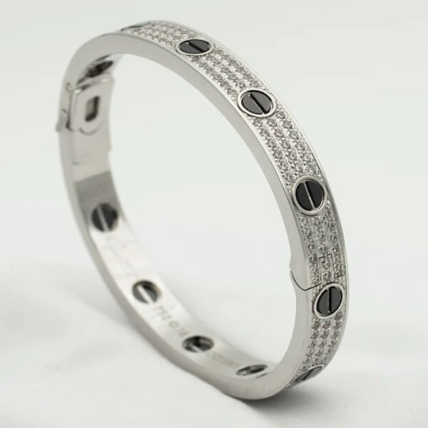 LOVE BRACELET 6.1MM DIAMOND-PAVED CERAMIC - Image 4
