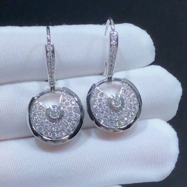AMULETTE EARRINGS DIAMOND SILVER - Image 2