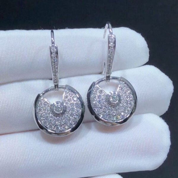 AMULETTE EARRINGS DIAMOND SILVER - Image 3