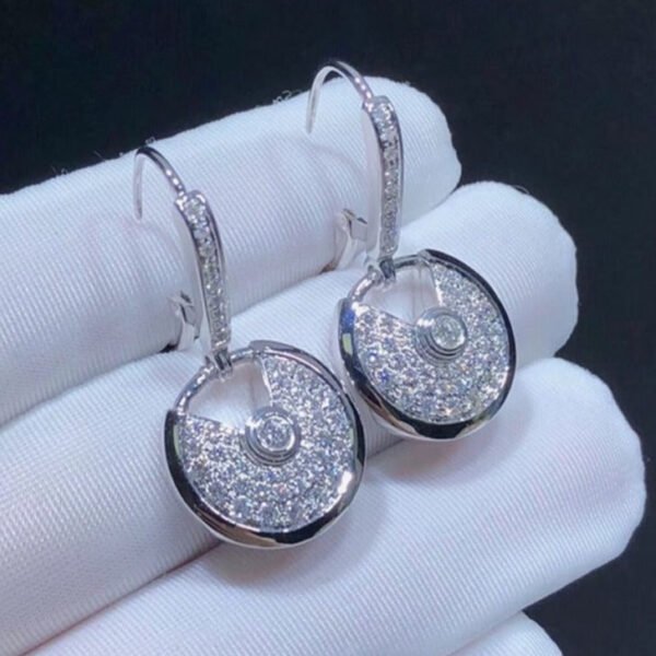 AMULETTE EARRINGS DIAMOND SILVER - Image 5