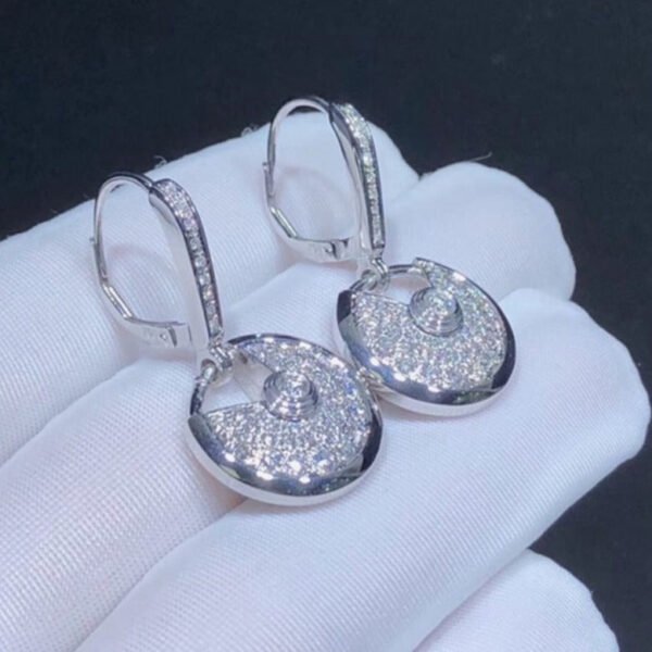 AMULETTE EARRINGS DIAMOND SILVER - Image 6