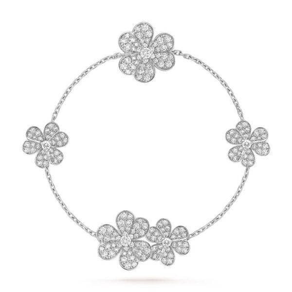 FRIVOLE SILVER 5 FLOWERS BRACELET