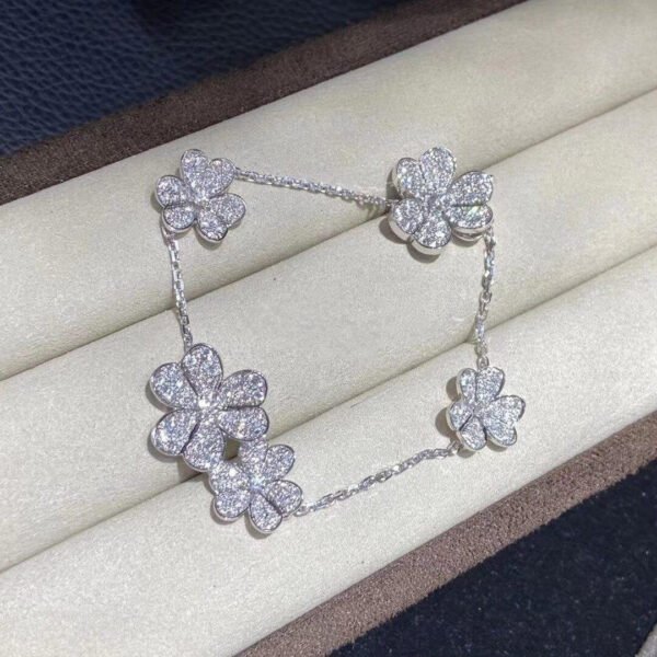 FRIVOLE SILVER 5 FLOWERS BRACELET - Image 3