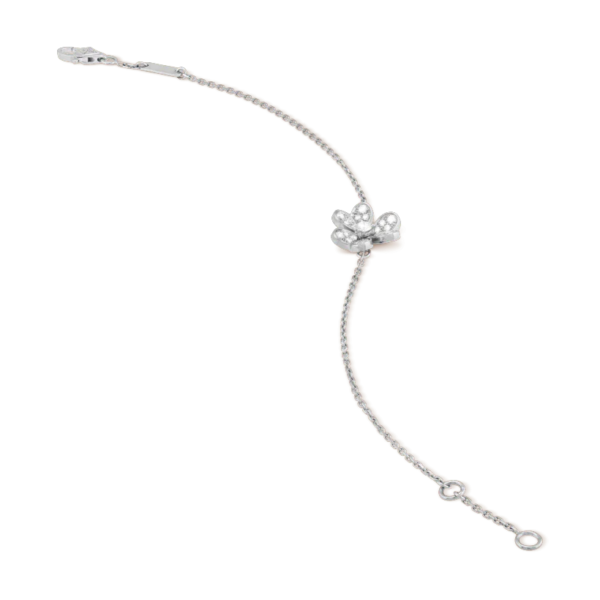 FRIVOLE SILVER FLOWER DIAMOND BRACELET - Image 3