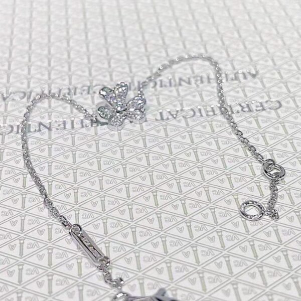 FRIVOLE SILVER FLOWER DIAMOND BRACELET - Image 4