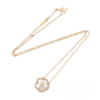 LUCKY SPRING WHITE BLOSSOM PINK GOLD PENDANT - Image 7