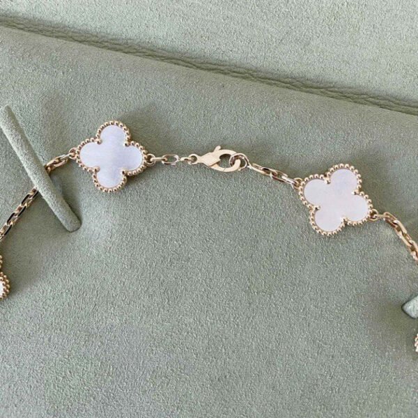 VINTAGE MOP NECKLACE 10 MOTIFS GOLD - Image 10
