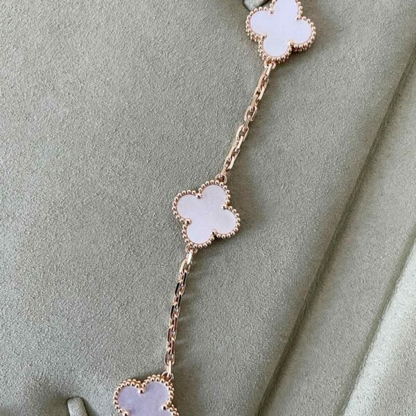 VINTAGE MOP NECKLACE 10 MOTIFS GOLD - Image 8