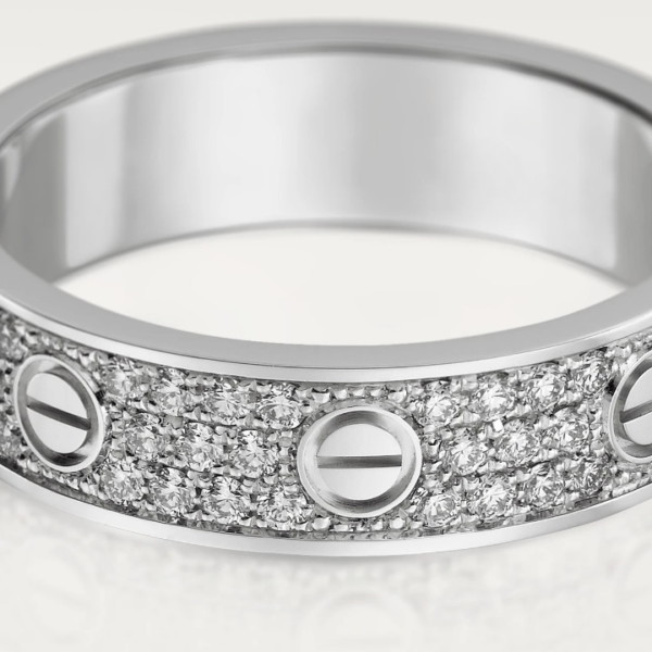 LOVE RING 4MM DIAMOND PAVED - Image 6