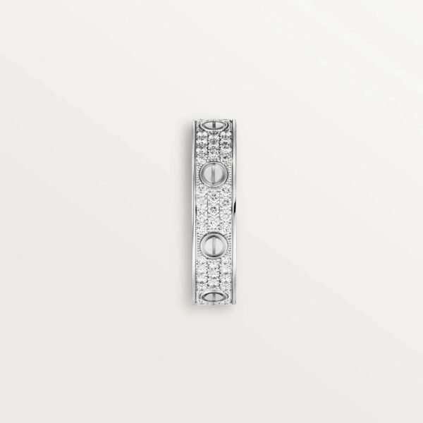 LOVE RING 4MM DIAMOND PAVED - Image 3