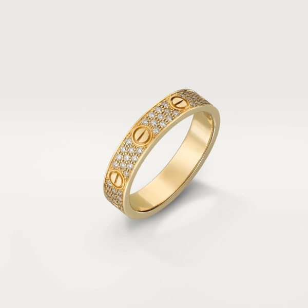 LOVE RING 4MM DIAMOND PAVED - Image 15