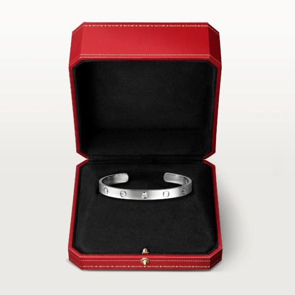 LOVE BRACELET 6.1MM OPEN CUFF 1 DIAMOND - Image 4